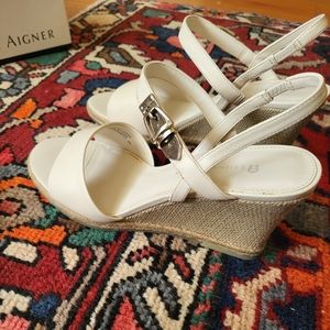 Etienne Aigner Wedge Sandals 8